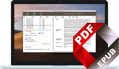 PDF to EPUB for Mac