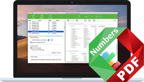PDF to Numbers Converter for Mac