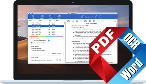 PDF to Word OCR for Mac