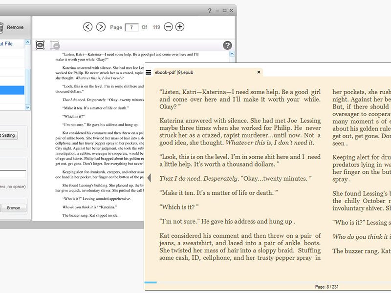 pdf to epub converter for windows screenshot 1