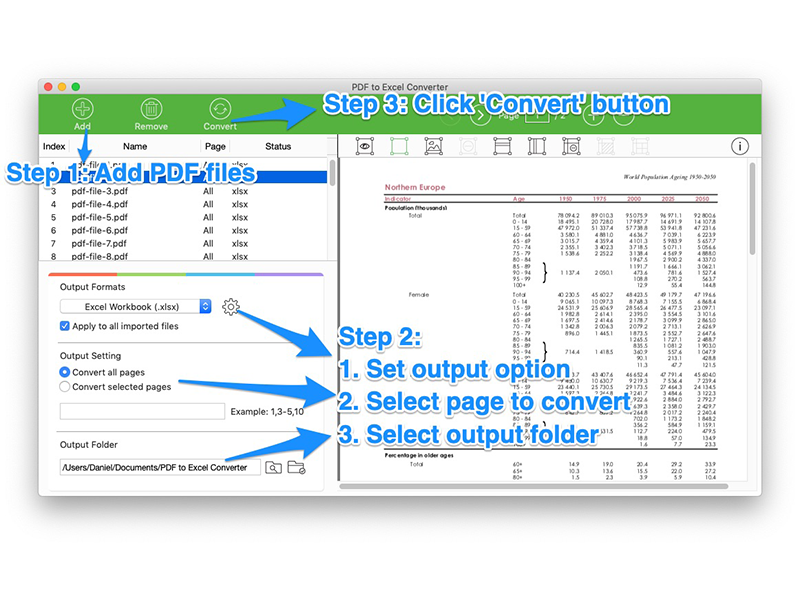 PDF to Excel for Mac Screenshot 5