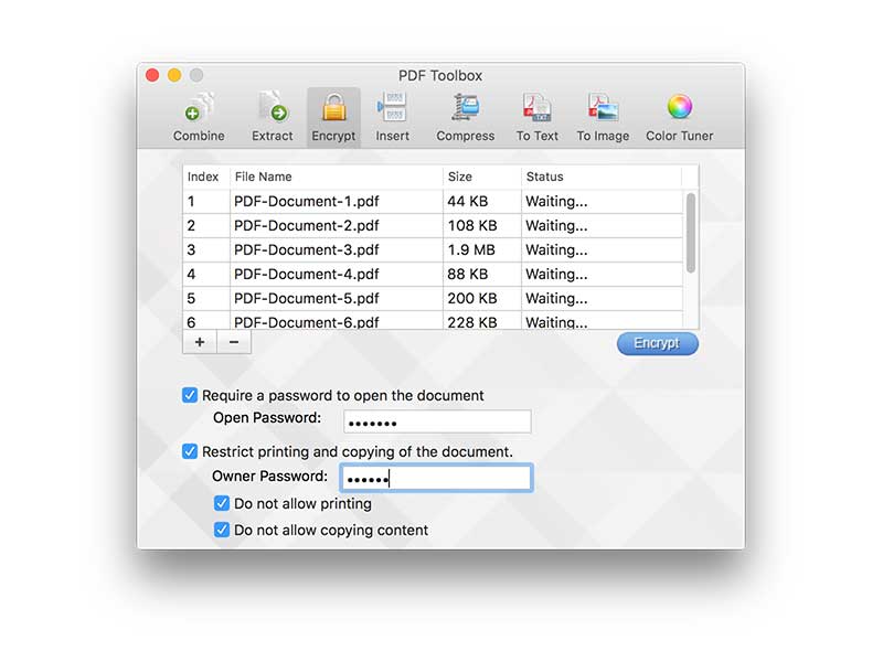 PDF toolbox for Mac screenshot 2