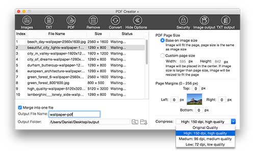 pdf creator mac screenshot