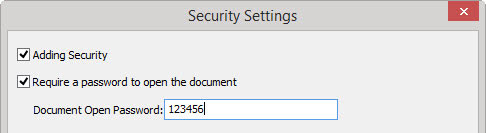 lighten pdf security for windows setting screenshot 2
